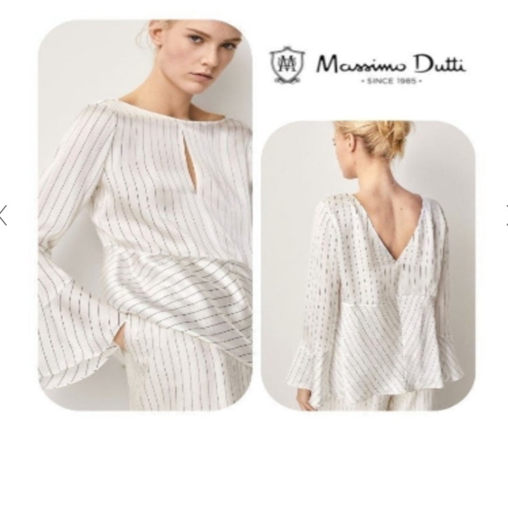 NEW Mulberry silk Massimo Dutti top bought from Milan